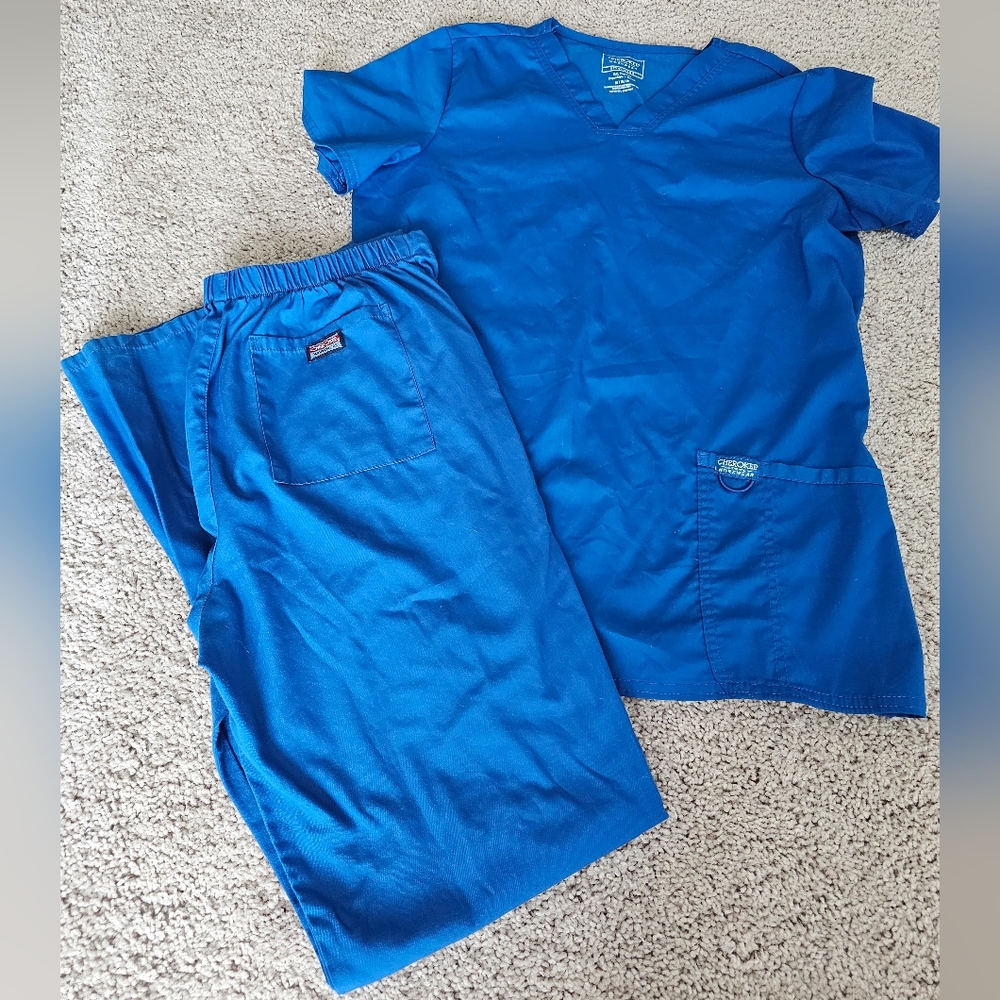Cherokee Workwear Blue Scrub Set (M)